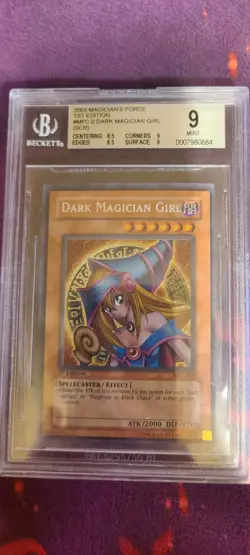 Yu-Gi-Oh! Dark Magician Girl 1st Edition Secret Rare MFC-000 BGS 9 - Image 1