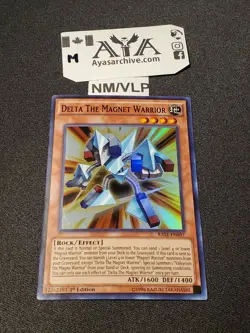 Delta The Magnet Warrior (RATE-EN097) - Super Rare - 1st Edition NM/VLP - YUGIOH - Image 1