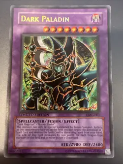 Yu-Gi-Oh Dark Paladin DMG-001 Secret Rare Limited Edition HP (small Bend) - Image 1
