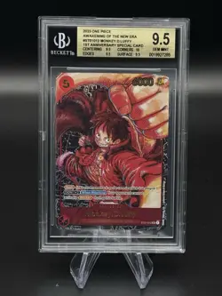 One Piece Awakening Monkey D. Luffy 1st Anniversary Special ST01-012 BGS 9.5 Gem - Image 1