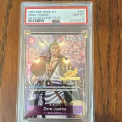 Zoro-Juurou OP05-067 One Piece Promotion Foil Rare CS 25-26 Event Pack PSA 10 - Image 1
