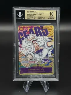 2023 One Piece Monkey.D.Luffy Alt Art OP05-119 Awakening of the New Era BGS 10 - Image 1