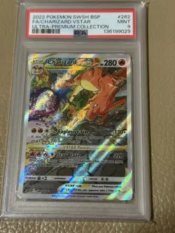 Charizard Vstar UPC Black Star Promo 2022 SWSH 262 PSA 9 MINT - Pokemon TCG - Image 1