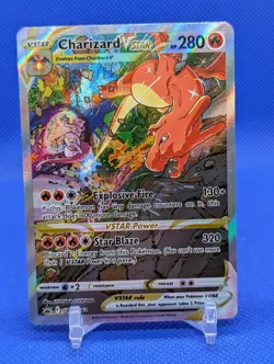 Pokemon TCG Charizard VStar SWSH262 Black Star Promo English MP - Image 1