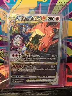 Pokemon TCG Charizard VSTAR SWSH262 Black Star Promo Card Near Mint - Image 1