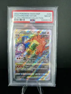 Pokemon TCG Charizard VSTAR SWSH 262 Ultra Premium Collection Promo PSA 8 Mint - Image 1