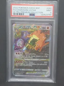 Pokemon TCG Black Star Promo UPC Charizard VSTAR #SWSH262 Full Art Mint PSA 9 - Image 1