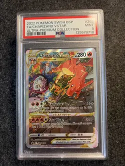 Pokemon TCG Charizard VSTAR SWSH 262 Ultra Premium Collection Promo PSA 9 Mint - Image 1