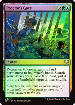 NM Foil Proctor's Gaze, MTG, Secrets of Strixhaven, Magic the Gathering, 213 - Image 1