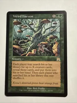 MTG Weird Harvest Onslaught 299/350 Regular Rare Magic The Gathering - Image 1