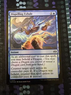 MTG Dispelling Exhale - Tarkir: Dragonstorm (TDM) FOIL Common NM #41 - Image 1