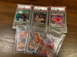 Pokemon Card Lot 3 OFFICIAL TCG Cards Ultra Rare Vmax GX EX Vstar Or V Mystery - Image 1