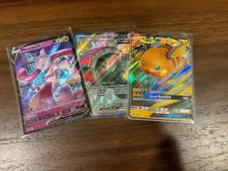 Pokemon Card Lot 3 OFFICIAL TCG Cards Ultra Rare Vmax GX EX Vstar Or V Mystery - Image 2