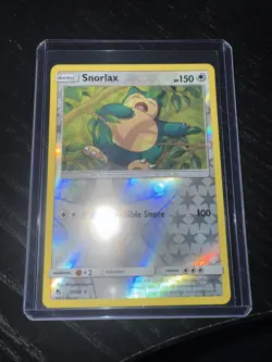 Pokemon TCG Snorlax 50/68 Hidden Fates Set Reverse Holo Rare - Image 1