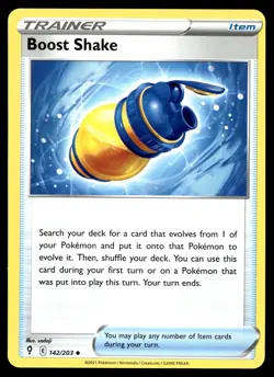 Boost Shake 142/203 Pokemon SWSH07: Evolving Skies Non Holo - Image 1