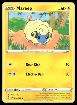 Mareep 054/203 Pokemon SWSH07: Evolving Skies Non Holo - Image 1