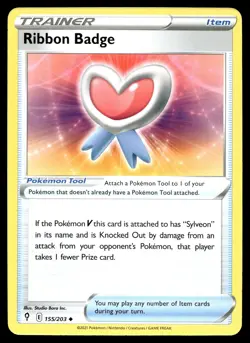 Ribbon Badge 155/203 Pokemon SWSH07: Evolving Skies Non Holo - Image 1