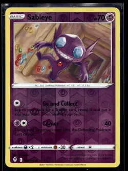 Sableye 067/203 Pokemon SWSH07: Evolving Skies Reverse Holo - Image 1