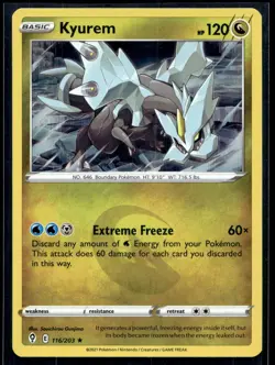 Kyurem 116/203 Pokemon SWSH07: Evolving Skies Holo - Image 1