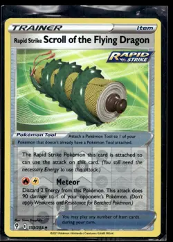 Rapid Strike Scroll of the Flying Dragon 153/203 Pokemon SWSH07: Evolving Skies - Image 1