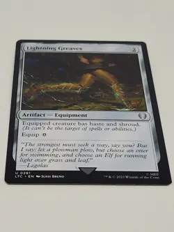Lightning Greaves 0281 Non Foil Uncommon LOTR Commander MTG Near Mint - Image 2