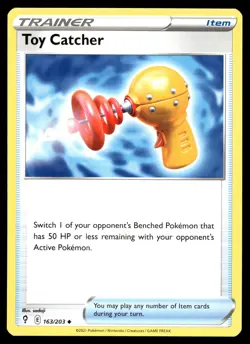 Toy Catcher 163/203 Pokemon SWSH07: Evolving Skies Non Holo - Image 1