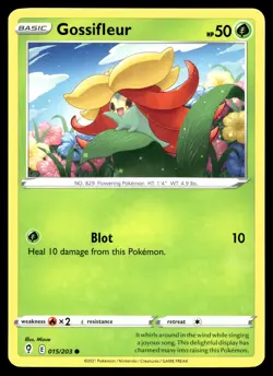 Gossifleur 015/203 Pokemon SWSH07: Evolving Skies Non Holo - Image 1