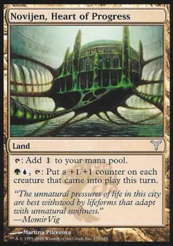 Novijen, Heart of Progress - Medium Play MTG Dissension - Image 1