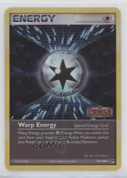 Warp Energy Reverse Foil Pokemon EX Power Keepers #91 2007 - Image 1