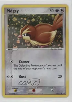Pidgey Reverse Foil Pokemon EX FireRed & LeafGreen #73 2004 - Image 1