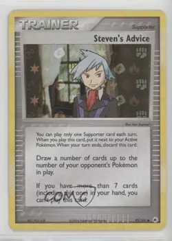 Steven's Advice Reverse Foil Pokemon EX Hidden Legends #92 2004 - Image 1