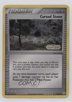 Cursed Stone Reverse Foil Pokemon EX Legend Maker #72 2006 - Image 1