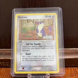 Rattata EX Team Rocket Returns 72/109 Reverse Holo Stamped 2004 Pokemon LP TCG - Image 1