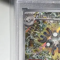 2024 Pokemon Surging Sparks ETB Black Star Promo Magneton #159 PSA 9 Mint - Image 5