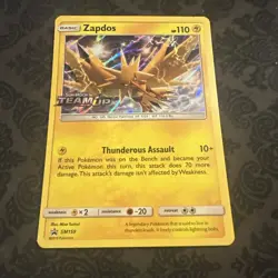 Zapdos - (Prerelease) SM159 Sm Holo Sun Moon Black Star Promo Pokemon - Image 1