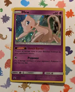 Pokemon TCG Mew SM215 Sun and Moon Hidden Fates Promo English Holo 2017 - Image 1