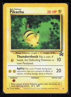 Pikachu (27) Promo Pokemon WoTC Promo 27/53 HP - Image 1