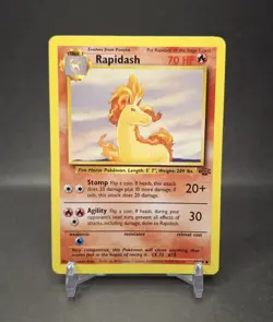 Pokemon TCG Rapidash 44/64 Jungle Regular NM-LP - Image 1