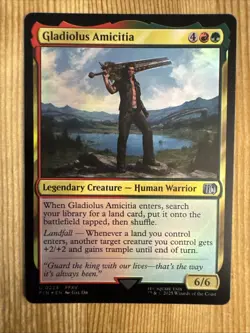 MTG Final Fantasy 0224 Gladiolus Amicitia U NM FOIL - Image 1