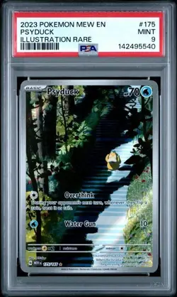 2023 POKEMON MEW PSYDUCK ILLUSTRATION RARE EN-151 #175 PSA 9 - Image 1