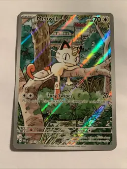Pokemon Meowth 106/094 – Phantasmal Flames – English IR (Illustration Rare) - Image 1