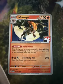 Play! Pokemon Prize Pack 6 Twilight Masquerade 033/167 Infernape - Image 1