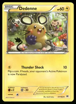 Dedenne 57/162 Uncommon BREAKthrough Pokemon Lightly Played - Image 1