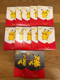 12x SEALED 25th Anniversary Pokemon Packs [McDonalds Exclusive] - Image 1