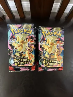 POKEMON ASCENDED HEROES HUGE BOOSTER PACK LOT OF 40 (GREAT ODDS) - Image 1