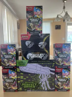Pokemon Perfect Order ETB + Booster Box + 5 Bundles Sealed Lot TCG - Image 1