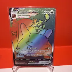Greedent VMAX (Secret) - Pokemon TCG 272/264 Swsh08: Fusion Strike Holo NM/M - Image 1