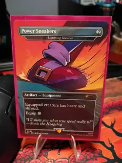 MTG | Power Sneakers - Lightning Greaves [Secret Lair Sonic] Non-Foil - Image 1