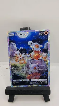 cubone Pokemon TCG Pocket holo stars (fan art) crd1072 - Image 1