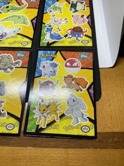 Lot of 8 Topps Pokemon The First Movie Sticker Set 1999 Blue Logos - Image 2